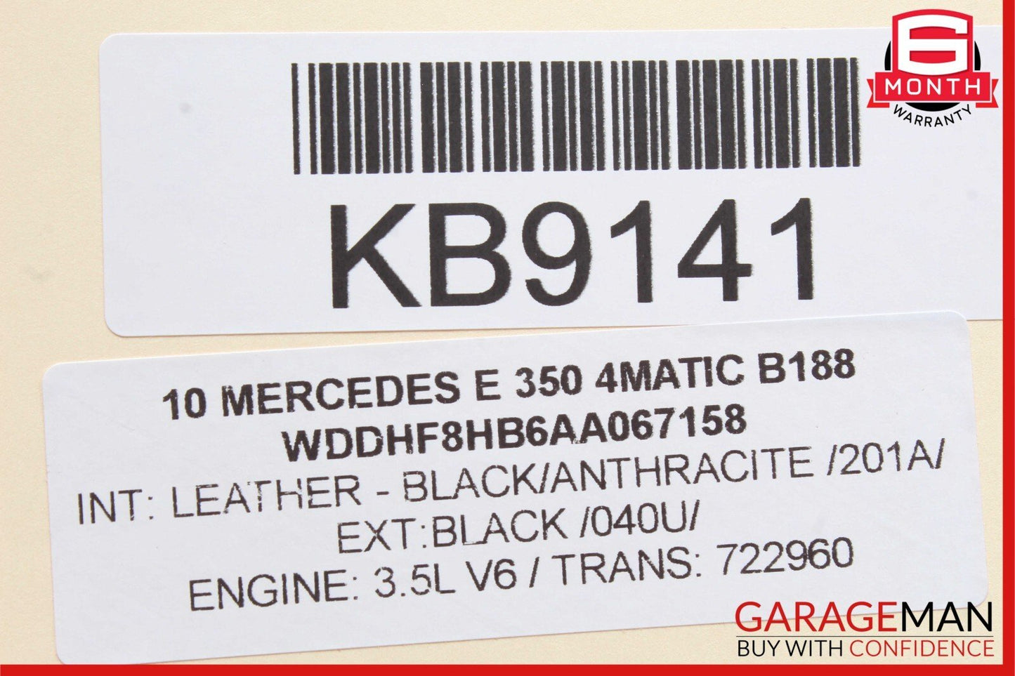 10-13 Mercedes W212 E350 Front or Rear Right Exterior Door Handle Keyless Blue