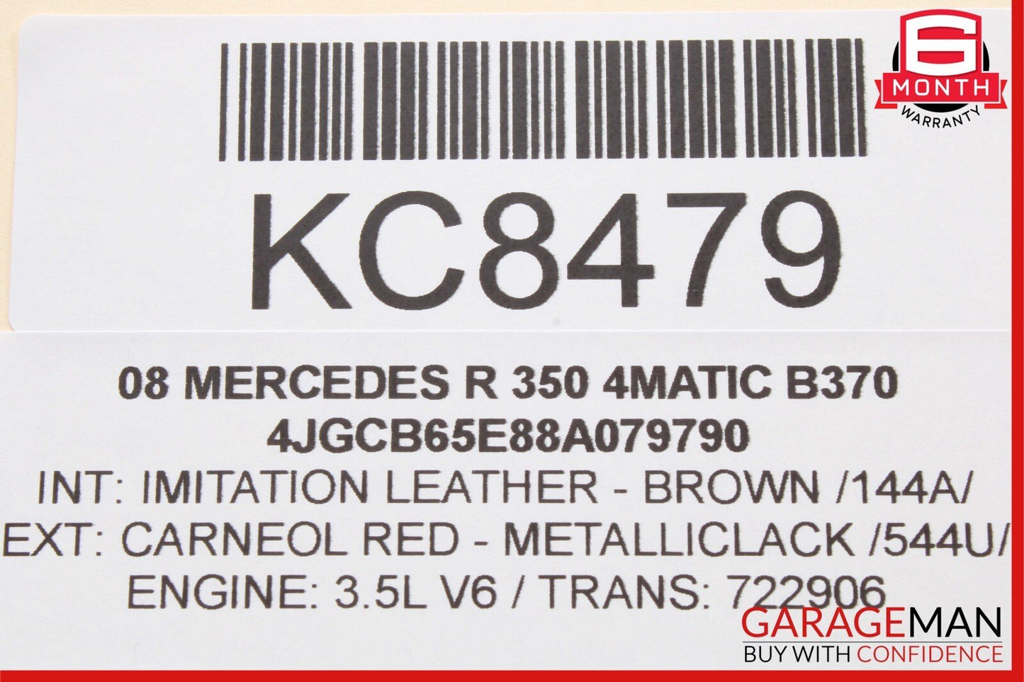 06-13 Mercedes W251 R350 ML450 Rear Right Side Quarter Glass Window Motor OEM
