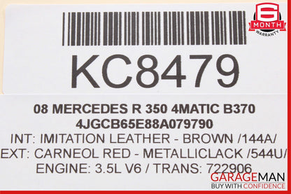 06-13 Mercedes W251 R350 ML450 Rear Right Side Quarter Glass Window Motor OEM