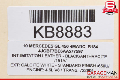 07-16 Mercedes X164 GL450 GL550 Third Seat Row Power Folding Control Module OEM