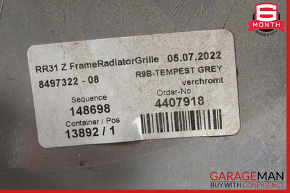 19-22 Rolls-Royce RR31 Frame Radiator Frame Radiator Grill Panel Cover Grey