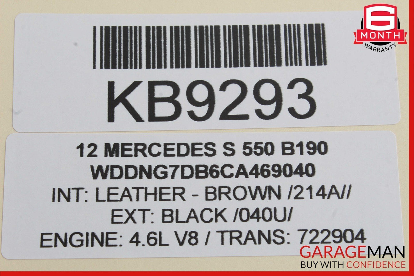 07-14 Mercedes S400 CL550 CL65 AMG Rear Trunk Lid Lock Latch Actuator Unit