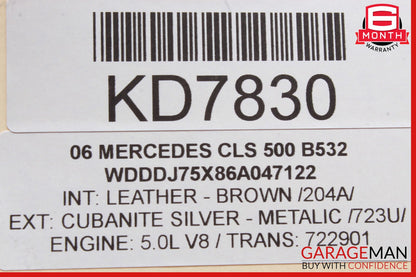 06-11 Mercedes W219 CLS550 CLS350 Rear Left Door Control Module 2198200226 OEM