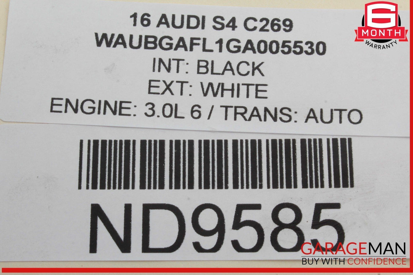 09-16 Audi S4 A4 Rear Left Driver Side Window Regulator Motor 8K0959811A OEM