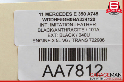 10-13 Mercedes W212 E350 E500 Dashboard Dash AC A/C Air Vent Left Grey OEM