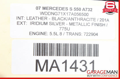 07-13 Mercedes W221 S550 CL550 Front Left Side Dashboard A/C Air Vent Trim Panel