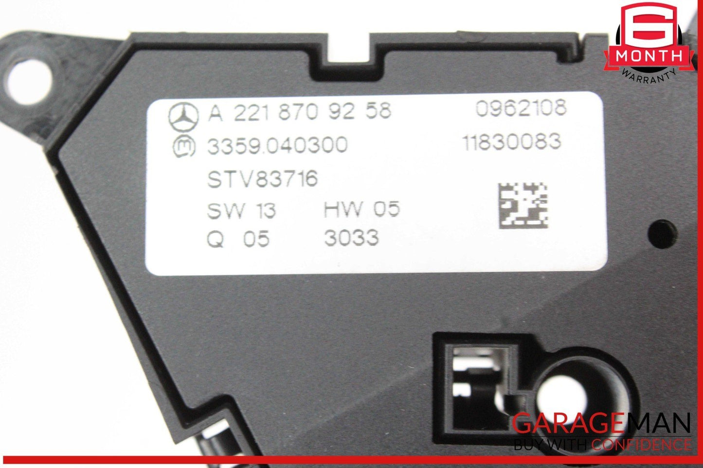 07-14 Mercedes W221 S550 CL550 Front Left Side Door Lock Switch 2218709258 OEM