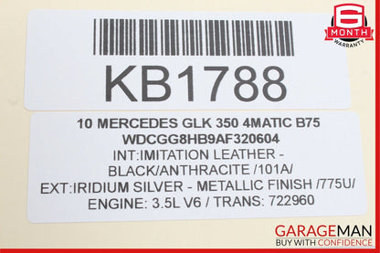 10-15 Mercedes X204 GLK350 Front Right Side Door Panel Tweeter Speaker Cover OEM