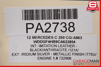 12-16 Mercedes C250 SLK250 E250 1.8L SLK350 Engine Motor Cooling Radiator OEM