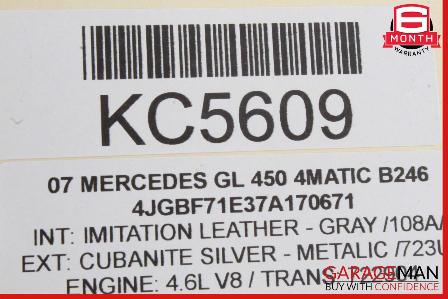 06-12 Mercedes X164 GL450 Center Console Armrest Storage Door Lid OEM