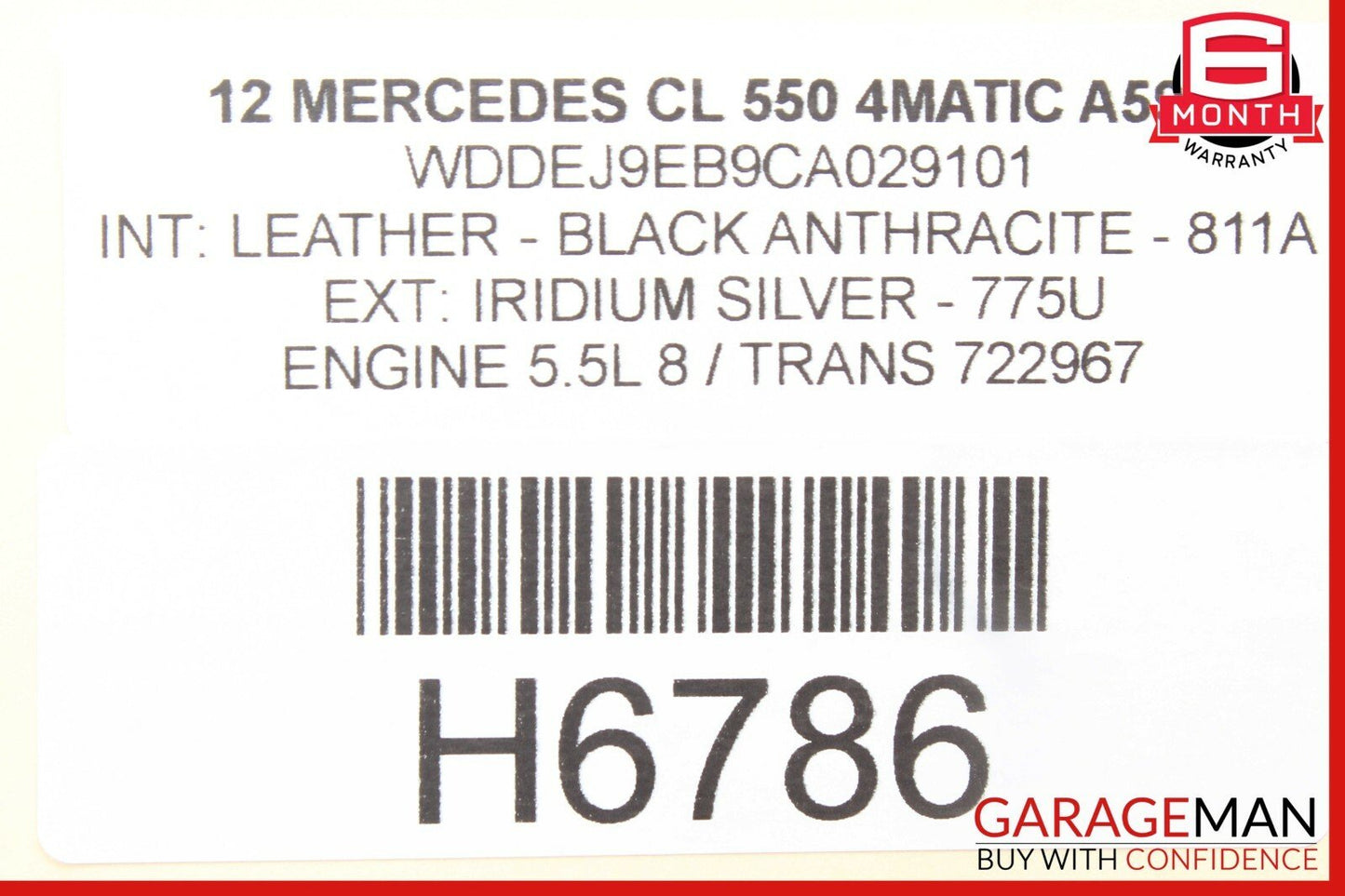 07-13 Mercedes S550 CL550 CL600 Rear Right Passenger Side Upper Control Arm