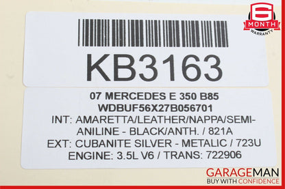 06-09 Mercedes CLK350 SLK350 C350 E350 Right Side Cylinder Head Valve Cover