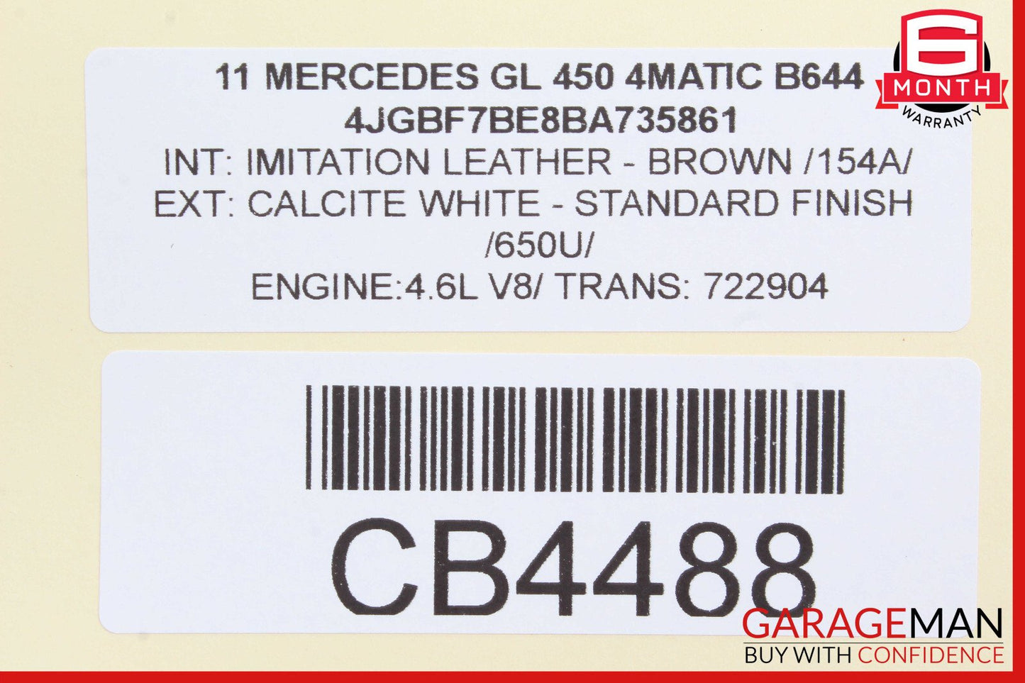 06-12 Mercedes W164 ML350 ML550 Front Right Passenger Side Axle Shaft OEM