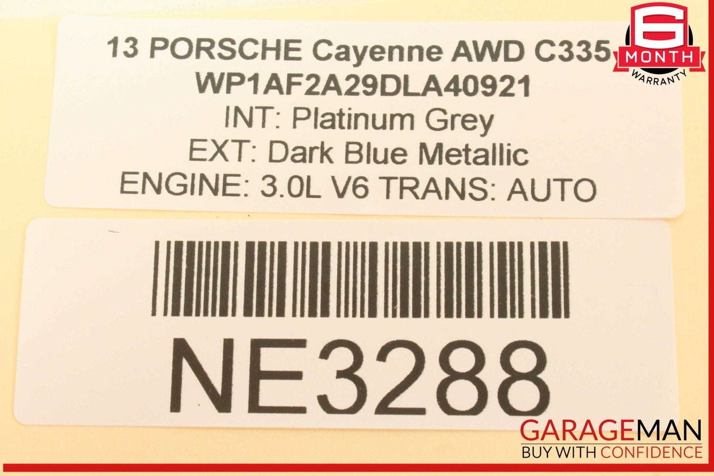 11-14 Porsche Cayenne 958 AWD Suspension Mode Selector Switch Panel OEM