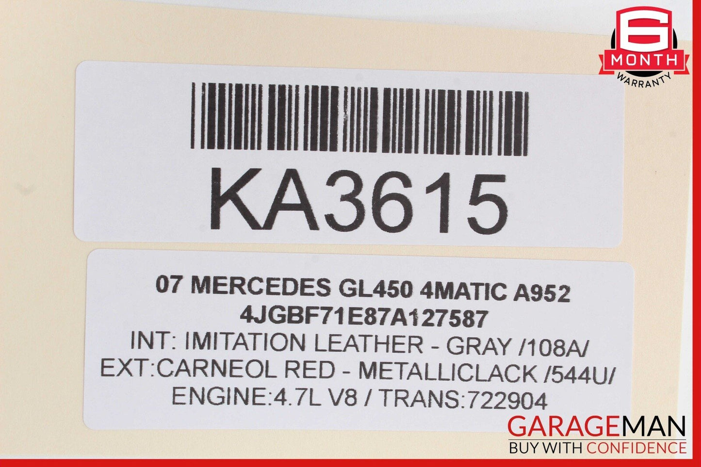 06-07 Mercedes X164 GL450 4MATIC Chassis Multiplex Keyless Go Control Module OEM