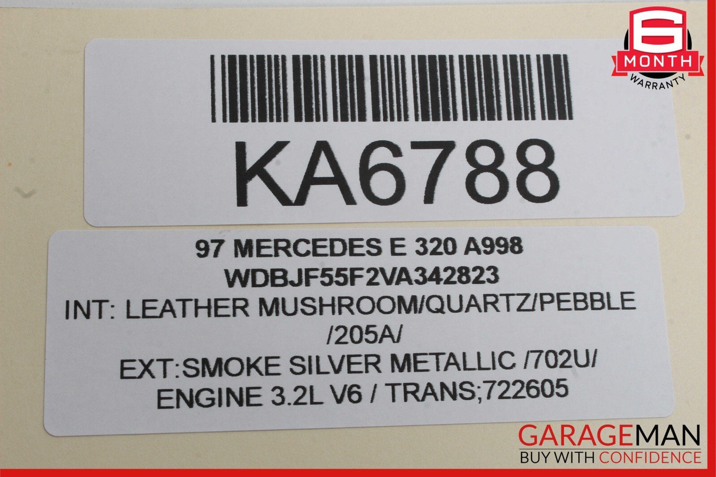 96-02 Mercedes W210 E320 Front Left or Right Seat Headrest Head Rest Mushroom