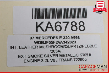 96-02 Mercedes W210 E320 Front Left or Right Seat Headrest Head Rest Mushroom