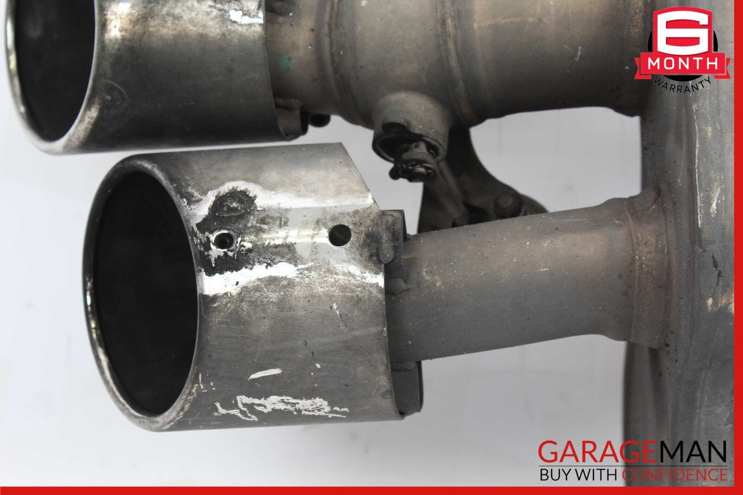 14-17 Maserati Ghibli Rear Left Driver Side Exhaust Muffler Dual Tip OEM