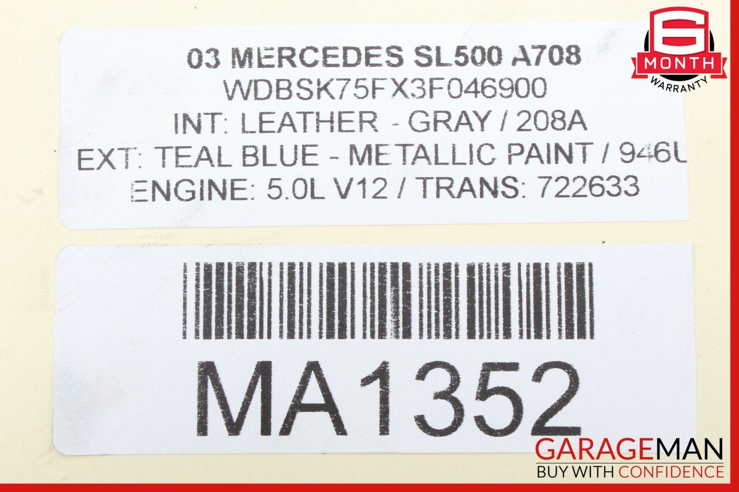 03-09 Mercedes W211 E320 E350 Rear Diff Differential Carrier Bracket Mount OEM