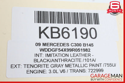 08-14 Mercedes W204 C300 Front Left Side Door Panel Tweeter Speaker Cover OEM