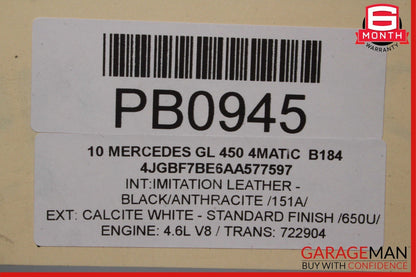 06-12 Mercedes ML350 GL450 Front Bumper Reinforcement Impact Crash Bar Rebar