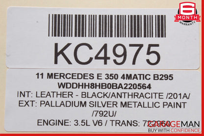 10-14 Mercedes W212 E350 4MATIC Rear Left Side Door Window Regulator Motor OEM