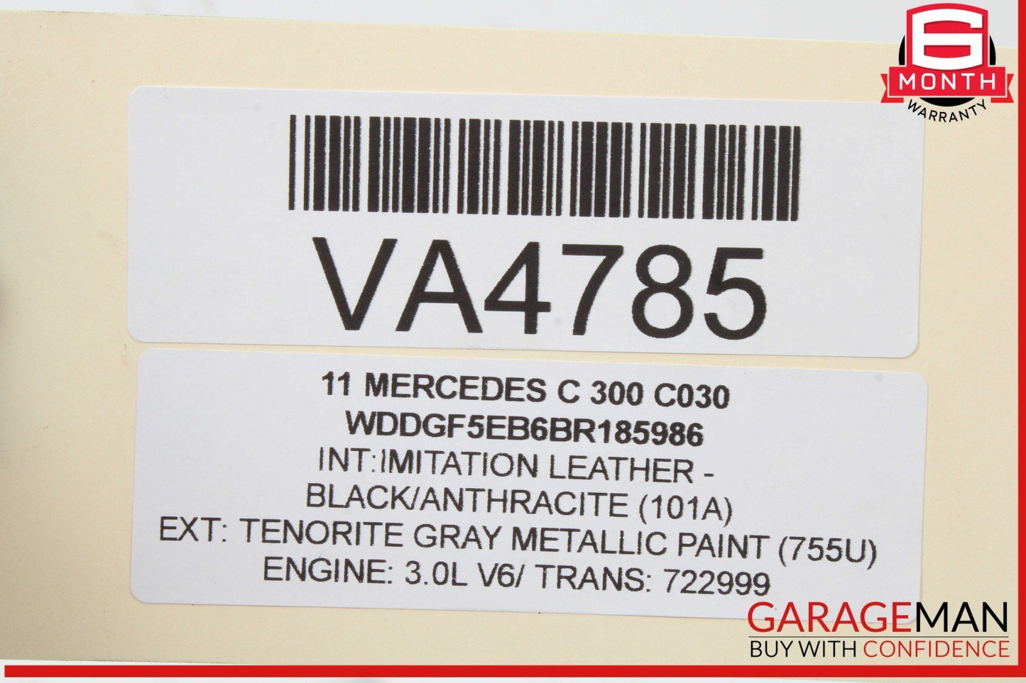 08-11 Mercedes W204 C300 Left Side Engine Camshaft Cam Shaft Intake OEM