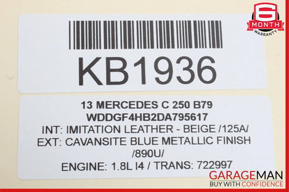 12-15 Mercedes W204 C250 C300 Navigation Command Head Unit CD Audio OEM