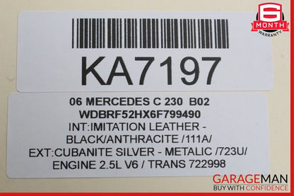 01-07 Mercedes W203 C230 C240 Front Left Driver Side Door Control Module OEM