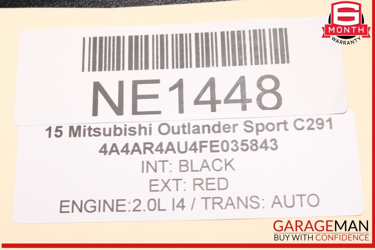 11-15 Mitsubishi Outlander Sport Front Left Driver Side Fender Panel OEM