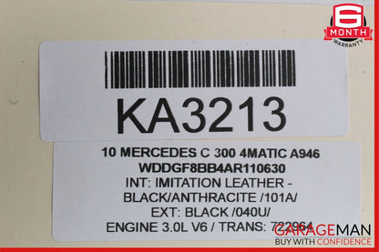 08-14 Mercedes W204 C300 C250 Sedan Front Left Side Door Window Regulator Motor
