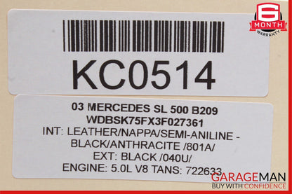 03-12 Mercedes R230 SL500 SL550 SL600 Front Left Side Door Control Module Unit