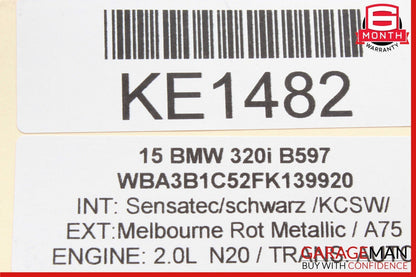 12-18 BMW F30 320i 528i Rear Center Console AC A/C Air Vent Trim Grille Assy