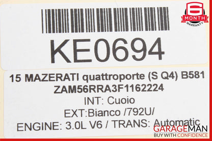 14-17 Maserati Quattroporte Front Left Dash Lower Knee Trim Cover OEM