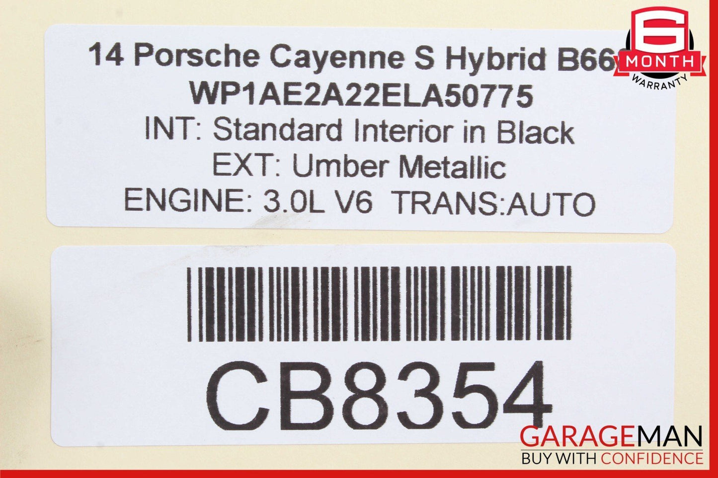 11-18 Porsche Cayenne 958 Hybrid S Rear Right or Left Side Axle CV Shaft OEM