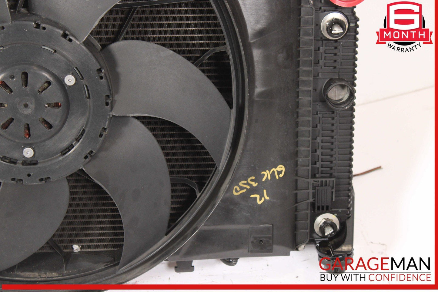 12-15 Mercedes X204 GLK350 Engine Radiator Condenser Cooling Fan Motor Assy