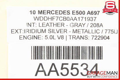 10-13 Mercedes W212 E500 Front Left Bumper Daytime Light Lamp 2128200356 OEM