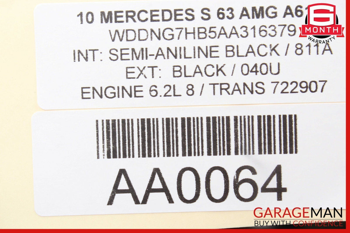 10-13 Mercedes W221 S63 Front Right Door Control Module 2219007601 OEM