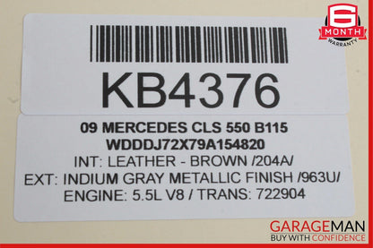 06-11 Mercedes W219 CLS550 Rear Right Door Lock Latch Actuator Keyless Go OEM