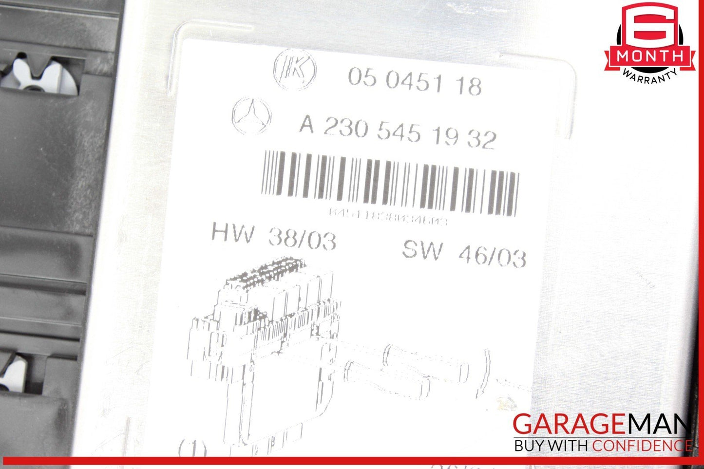 03-12 Mercedes R230 SL500 SL55 AMG Front Left SAM Fuse Box Control Module OEM