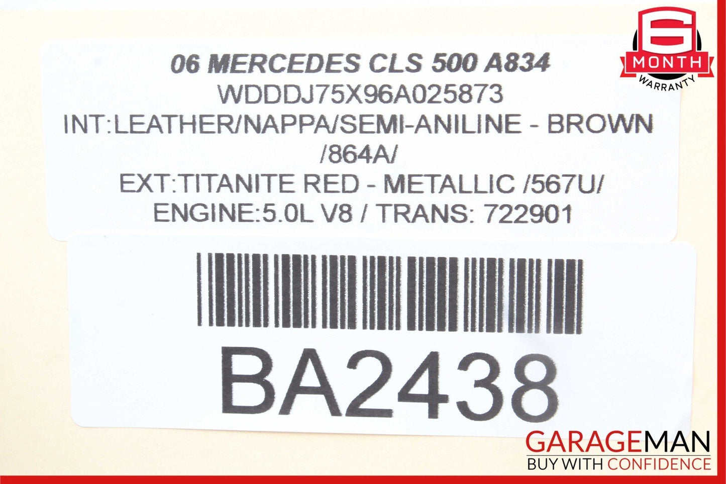 06-11 Mercedes W219 CLS500 Rear Right Door Lock Latch Actuator 2197300435 OEM