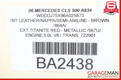 06-11 Mercedes W219 CLS500 Rear Right Door Lock Latch Actuator 2197300435 OEM