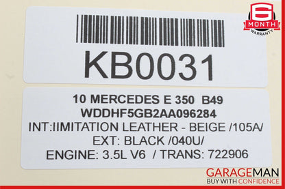10-13 Mercedes W212 E350 Center Dash A/C Air Vent Hazard Light Trim Assembly OEM
