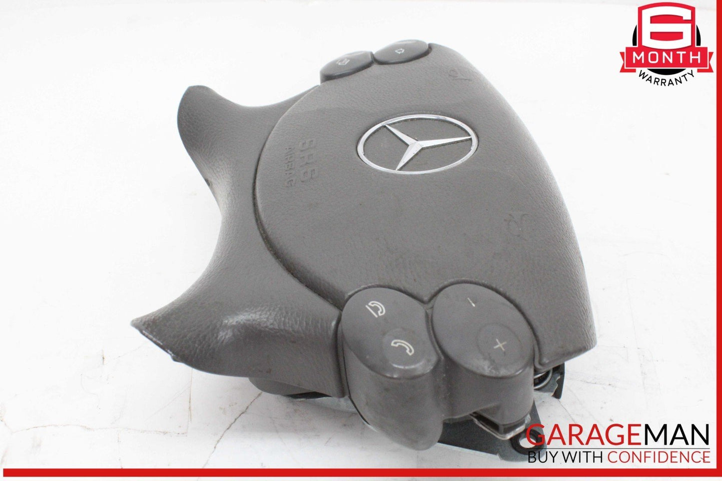 03-12 Mercedes W211 E350 E320 Front Left Steering Wheel Airbag Air Bag Black OEM