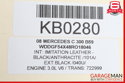 08-14 Mercedes W204 C300 C250 Rear Right Side Door Lock Latch Actuator OEM