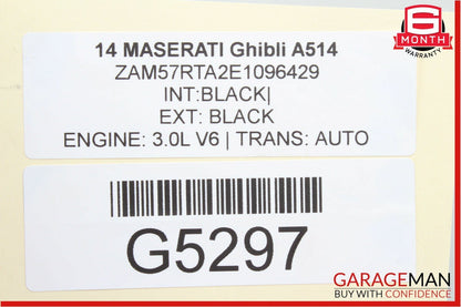 14-17 Maserati Ghibli RWD Rear Anti Roll Stabilizer Sway Bar Frame Assembly OEM