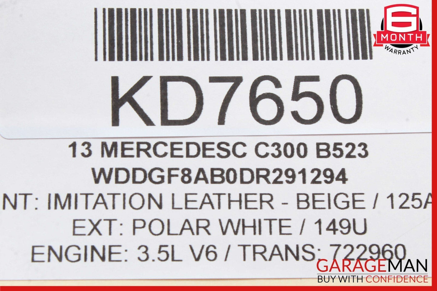 06-15 Mercedes W204 C300 CLK350 E350 Right Side Engine Cylinder Head Cover OEM