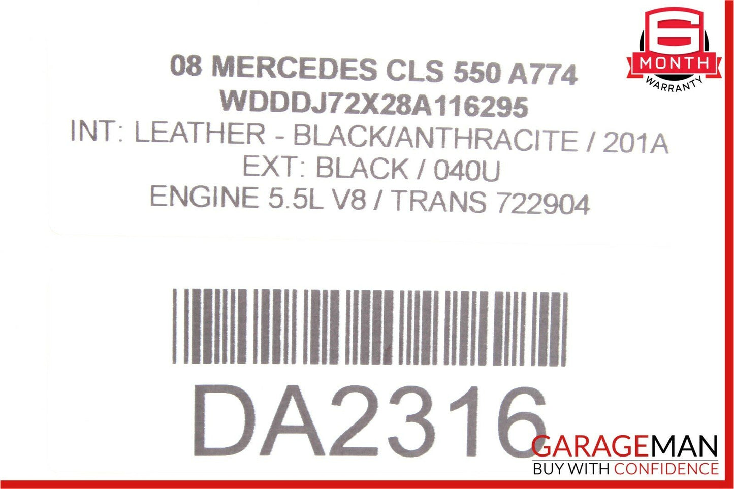 06-11 Mercedes W219 CLS550 CLS500 Front Right Door Control Module 2198202026 OEM