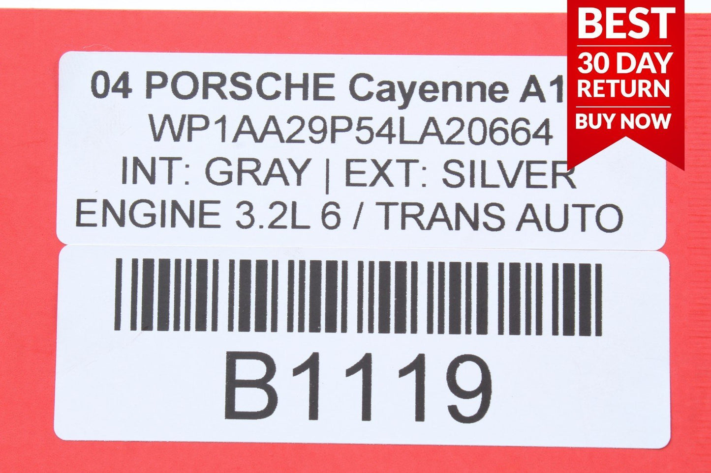 03-06 Porsche Cayenne 955 Rear Exterior Trunk Hatch Spoiler Wing Panel Gray A107