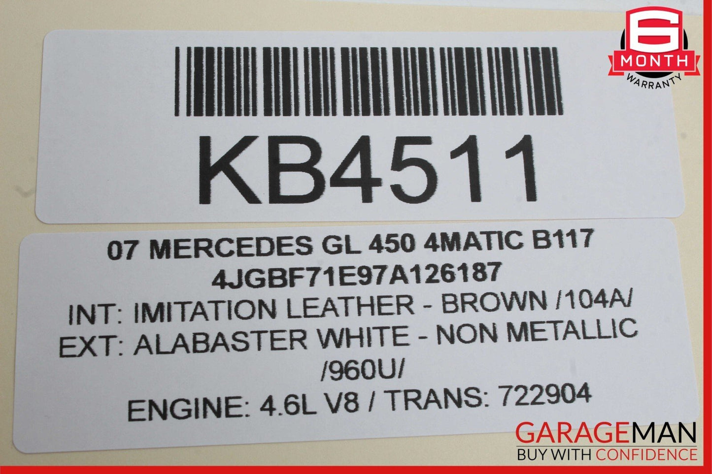 06-12 Mercedes X164 GL450 4MATIC Front Right Side Door Window Regulator Motor